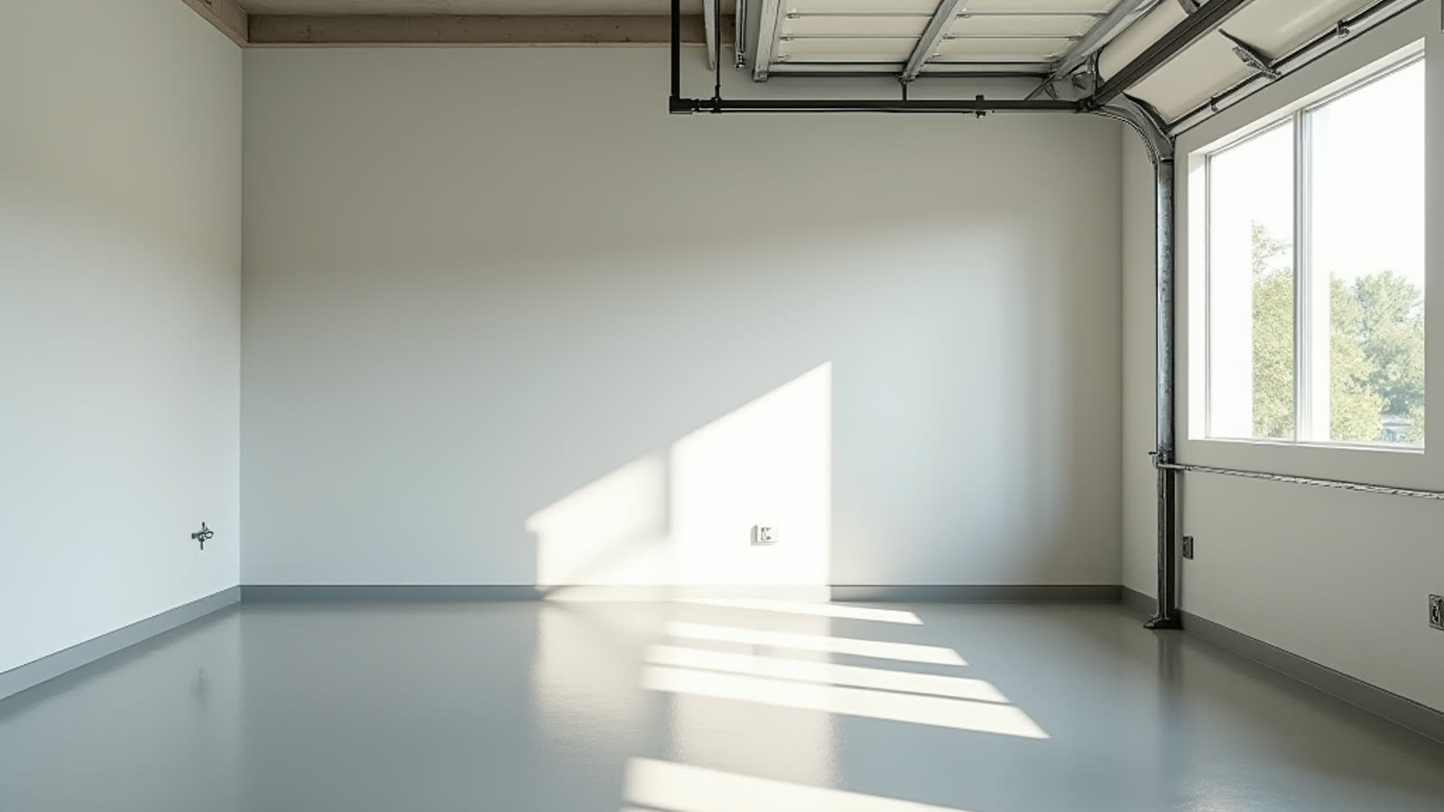 Clean, empty garage after in Austin